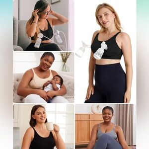 Momcozy Hands Free Pumping Bra 3 PACK! Small